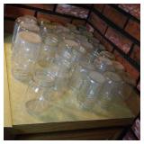 Mostly pint canning jars