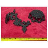 Partial cast iron candle holder