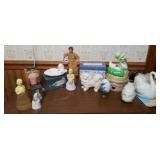 Avon Figurines, candle holder, soap, Porcelain