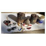 Pulley old 5 gallon cans funnel