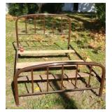 Old metal bed