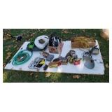 Garden hoses V belts quartz lights