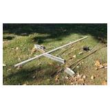 Shop brooms PVC pipe. Plunger