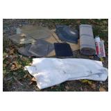 Carpeting roll of plastic car mats