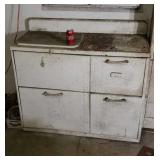 Old metal stove that