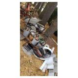 Scrap steel and aluminum pile