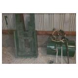 Homemade sprayer attachment for rear of tractor