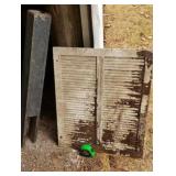 Old wood shutter