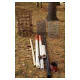 Woven wire roll PVC pipe weights  for old platform