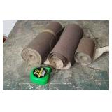 Rolls of sandpaper