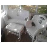 3PC. WICKER PATIO SET