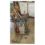 Smith cutting torch with cart rods, shield