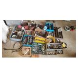 Large group of hardware nach bolts nails