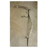 Old mowing  scythe and hand scythe