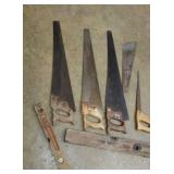 Old saws & Wood levels