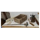 O wood Remington 22 ammo Box brass blow torch