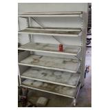 Store metal shelving unit adjustable