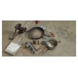 Old meat grinder skillet