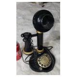 Candlestick push button phone