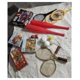 Puzzles tennis rackets Star wars toss Across