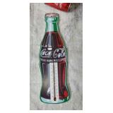 Coca-Cola bottle wood  thermometer
