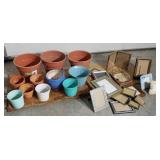 Flowerpots and picture frames