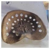 Old tractor seat