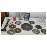 Saw blades new dead bolt and door knob