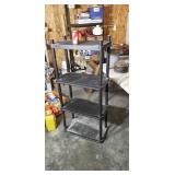 Plastic shelving unit