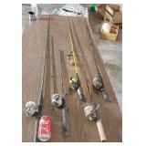5 rod &  reels