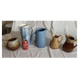 5 pitchers frankoma &  more