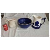 3 pieces of stone ware