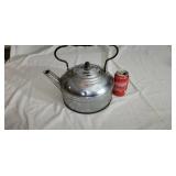 Old brass tea kettle