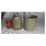 Stone crock & jar