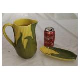 Shawnee pitcher & Corn holder