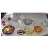 Haviland China coffee pot  Yellow depression bowl