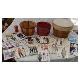 Baskets & Sewing patterns