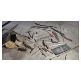 Meat cleaver saw vice sheep bell And more