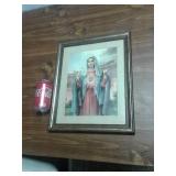 OLD FRAMED RELIGIOUS WALL ART