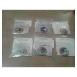 6 PICTURE HALF DOLLARS