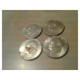 4 EISENHOWER $1 COINS