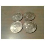 4 EISENHOWER $1 COINS