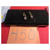 RHINESTONE DANGLE EARRINGS VICTORIAN