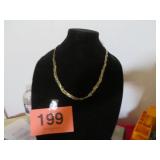 3 COLORED BRAIDED CHAIN NECKLACE