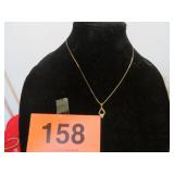 14KT REAL DIAMOND NECKLACE 3.48 GRAMS
