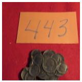 VTG COIN CLUSTER BELT BUCKLE (BROKE)