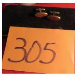 1/20 14KT G.F. ROSE GOLD CUFF LINKS