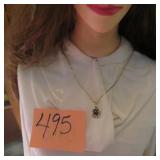 KRAMER BLUE STONE PENDANT NECKLACE