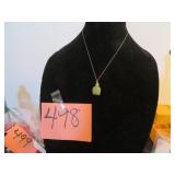 JENINE JADE TURTLE PENDANT W/925 CHAIN