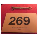 GOLD TONE SNAP ON TOOL 1/4 WRENCH TIE